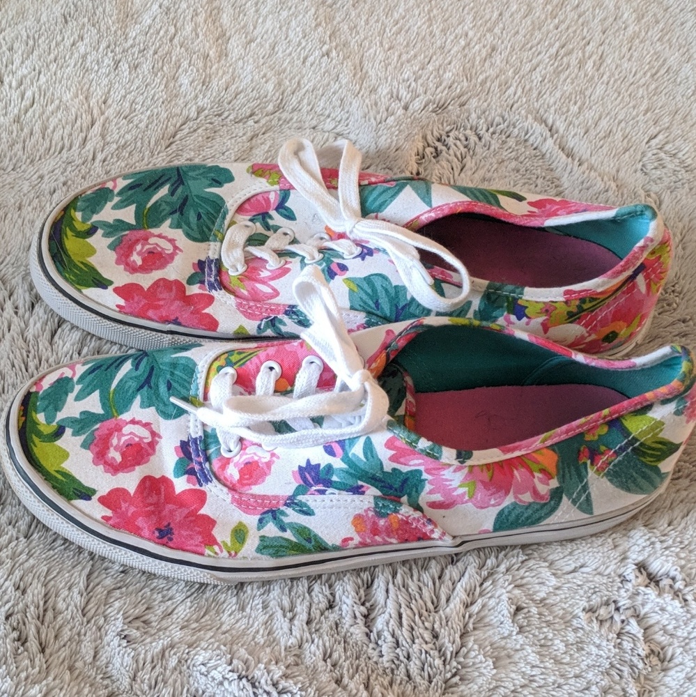 Floral Tennis Shoes